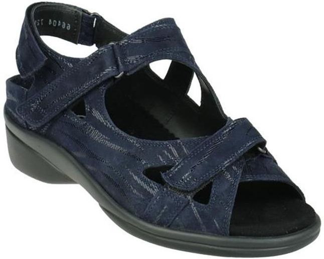 Durea - Sandaal - Donkerblauw - Klittenband - Verstelbaar