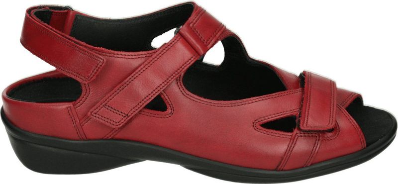 Durea - 7258 Sandalen - Beige - Klittenbandsluiting - Uitneembaar Voetbed