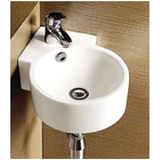 Novara Fontana Keramische Fontein Kraan Gat 44,5x31x13 cm Wit