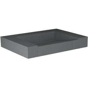 Blinq Tutto meubelwastafel z/krgat 60x45 quartz beton comfsto
