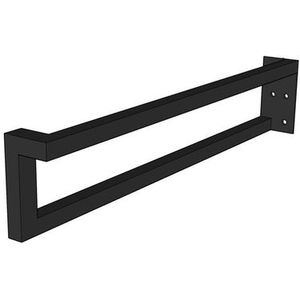 Royal plaza Merlot wastafelbladconsole model links 44x9 mat zwart