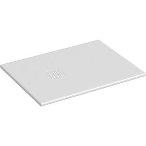 Blinq Couleur Douchevloer 120x80cm Solid Surface Antislip - Mat Wit - Comfortstone - Douche - Douchebakken - 8717493094080