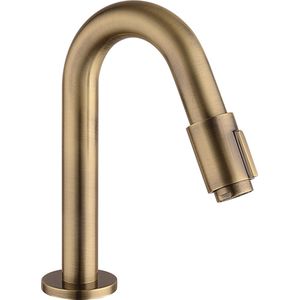 Piccolo fonteinkraan staand model 19 cm Brons/Messing