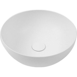 Blinq Couleur opzetfontein rond 24cm - mat wit