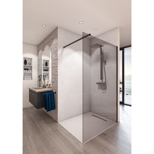 Royal Plaza Bajad Walk In 140x198cm Mat Zwart Decor Grijs