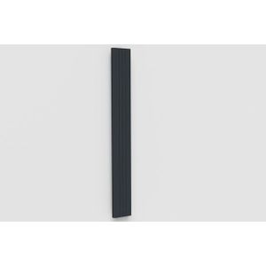 Blinq Livia designradiator 22,5x180cm 723watt mat zwart