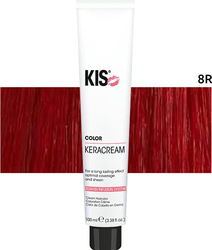 Kis - KeraCream Color - Haarkleuring - 8R - Intensief en Voedend