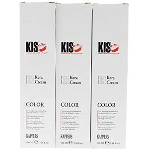 KIS KeraCream Color Permanent Crème, 100 ml, rood, hoge dekking, intensieve kleur keraintee, diervriendelijk en duurzaam