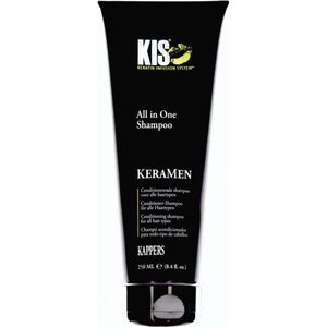 Kis KeraMen All in One Shampoo 250 ml - Normale shampoo vrouwen - Voor Alle haartypes