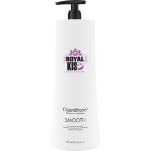 Royal Kis Cleanditioner Smooth - 1000ml - Normale shampoo vrouwen - Voor Alle haartypes