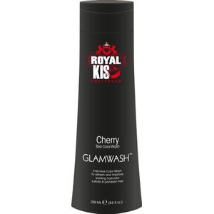 Royal KIS GlamWash - Cherry (rood) - 250ml - kleurshampoo - semi-permanent - 2 in 1: kleurpigmenten en shampoo - zonder siliconen