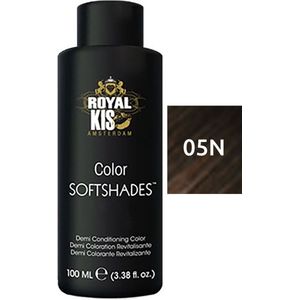 Royal KIS SoftShades Demi Conditioning Colors 5N - 100 ml - glanskleur, kleurcorrecties en verfrissing - ammoniakvrij, sulfaatvrij en zonder siliconen