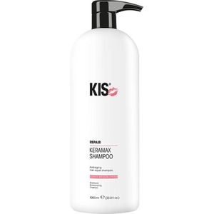 KIS Keramax Shampoo-1000 ml met pomp - Normale shampoo vrouwen - Voor Alle haartypes - 1000 ml met pomp