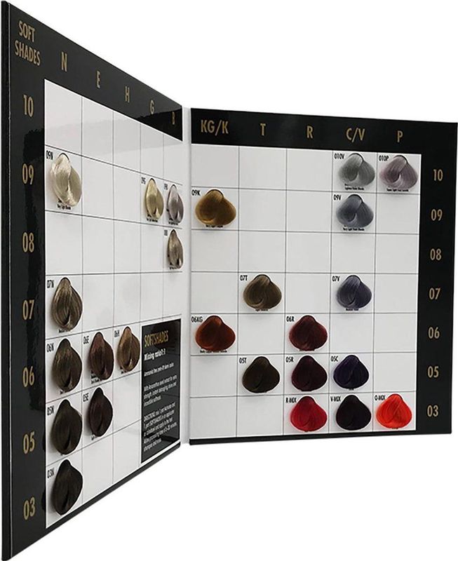 KIS - SoftShades Colorchart - Haarverf Benodigdheden - Kleurkaart