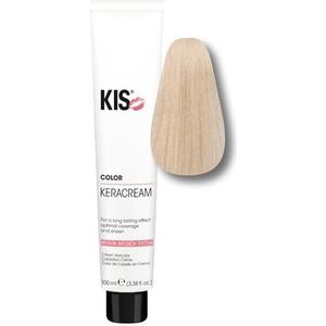 KIS KeraCream Color - permanente haarkleurcrème - 100 ml - 12FB - hoge dekking - intensieve haarkleur - keratine infusie - diervriendelijk en duurzaam