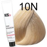 KIS - KeraCream Color - Permanente Haarkleurcrème - 100 ml - 10N - Hoge Dekking - Intensieve Haarverf