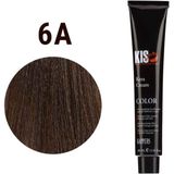 KIS - KeraCream Color - Permanente Haarkleurcrème - 100 ml - 6A - Hoge Dekking