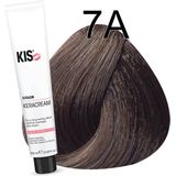 KIS - KeraCream Color - Haarverf - 7A Middel Asblond - Intensieve Kleurcrème