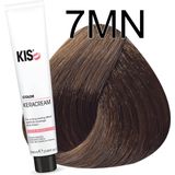KIS KeraCream Color - Permanente Haarkleurcrème - 100 ml - 7 MN - Hoge Dekking - Intensieve Haarkleur