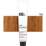 KIS - KeraCream Color - Haarverf - Middel Goudblond Intensief - 100% Grijsdekking