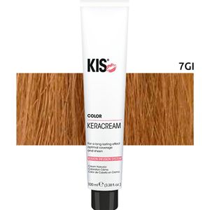 KIS - KeraCream Color - Haarverf - Middel Goudblond Intensief - 100% Grijsdekking