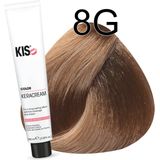 KIS - KeraCream Color - Haarverf - 8G Licht Goudblond - Permanente Kleurcrème