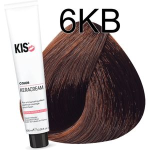 KIS - KeraCream Color - Haarverf - Donker Koperblond - Intensieve Kleurcrème