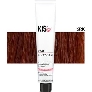 KIS - KeraCream Color - Permanente Haarkleurcrème - 100 ml - 6RK - Hoge Dekking - Intensieve Haarkleur