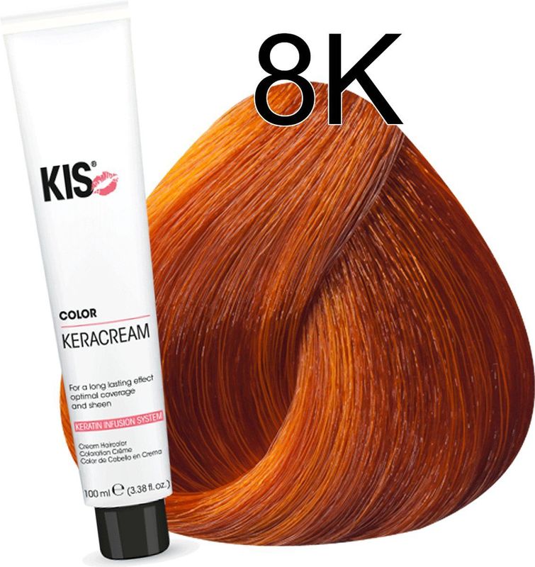 Haarverf - 8K Licht koper | KIS