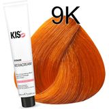 KIS - KeraCream Color - Haarverf - 9K Extra Licht Koper - Permanente Kleurcrème