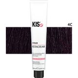 KIS - KeraCream Color - Permanente Haarkleurcrème - 100 ml - 4C - Hoge Dekking - Intensieve Haarverf