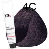 KIS - KeraCream Color - Permanente Haarkleurcrème - 100 ml - 4C - Hoge Dekking - Intensieve Haarverf