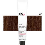 KIS - KeraCream Color - Haarverf - 6E Donkerblond Espresso - Permanente Kleurcrème