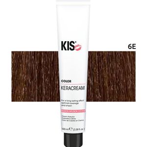 KIS - KeraCream Color - Haarverf - 6E Donkerblond Espresso - Permanente Kleurcrème
