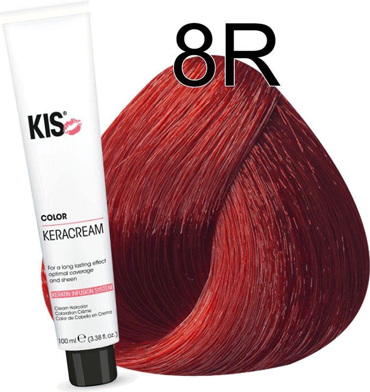 Haarverf - 8R Vlammend rood | KIS