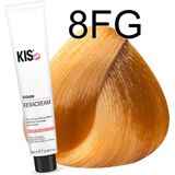 KIS - KeraCream Color - Haarverf - Goudblond - 8FG - Permanente Kleurcrème