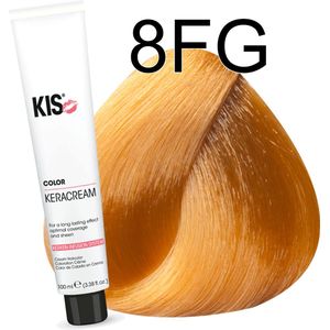 KIS - KeraCream Color - Haarverf - Goudblond - 8FG - Permanente Kleurcrème