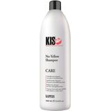 KIS - Care - No-Yellow Shampoo - 1000 ml - Zilvershampoo voor Lichtblond en Grijs Haar