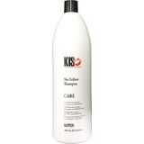 KIS - Care - No-Yellow Shampoo - 1000 ml - Zilvershampoo voor Lichtblond en Grijs Haar