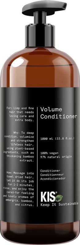 KIS - Green Volume - Conditioner - Vegan - Natuurlijke Ingrediënten