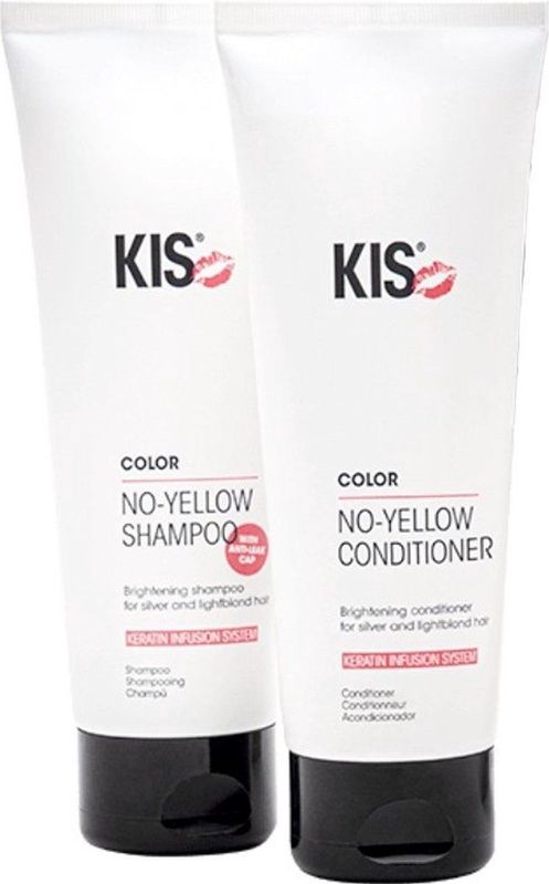 Kis - No Yellow - Duo Set Shampoo 250 ml + Conditioner 250 ml - Zilvershampoo
