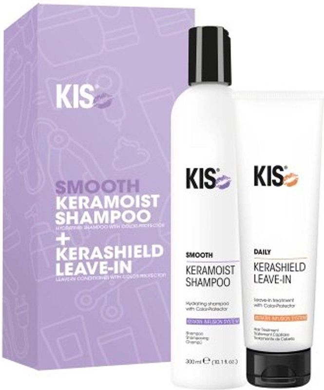 KIS - Smooth Set - Shampoo en Leave-In - Vegan - Vrij van Sulfaten en Parabenen