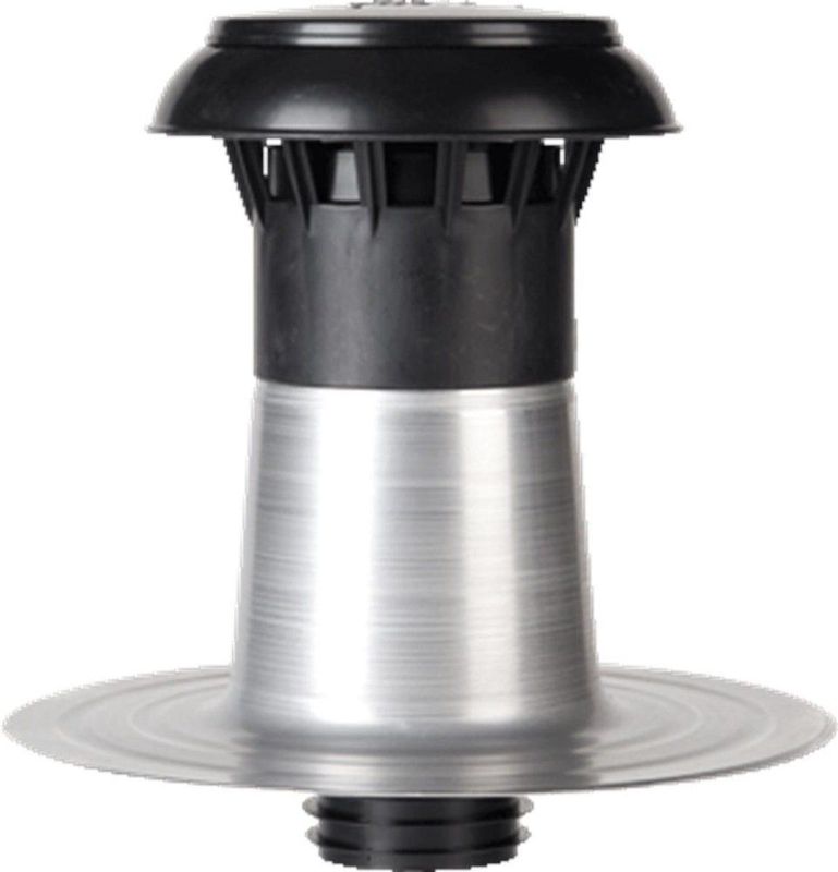 Anjo - Vent-Alu 3000 - Ontluchting - Dubbelwandig - Aluminium - Plat Dak