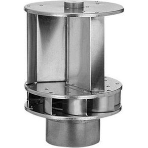 Windgedreven ventilator Savonius 150mm aluminium - 72m3/h