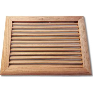 IVC air - Ventilatierooster | Rooster Massief Eikenhout | 25 X 20 Cm | Luchtdoorlaat 80 Cm²