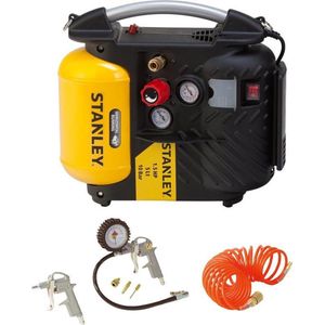 STANLEY Compressor  DN200/10/5 Airboss  – inclusief 6-delige Accessoire set