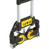 Stanley Opvouwbare Steekwagen SXWTD-FT501 - Max. 60KG - Met Krathouder - Lichtgewicht Aluminium - 40 x 41 x 100 CM - Zwart/Geel