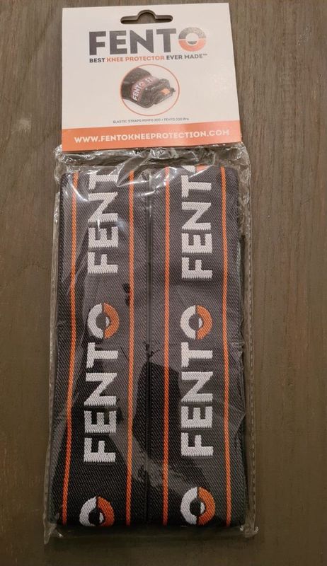 Fento - E280401 - Elastieken voor Kniebeschermers - Zwart - Duurzaam Materiaal