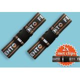 Fento - E280202 Clip Elastieken - Zwart - Voor Original Kniebeschermers