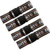 Fento - E280402 Clip Elastieken - Zwart-Oranje - Stevig Klittenband
